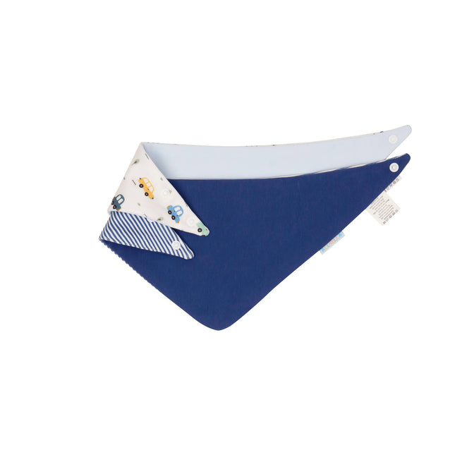 All4Ella Bandana Bibs 2pk - Beep Beep