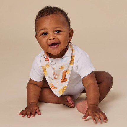 Snuggle Hunny Cowboys Organic Dribble Bib