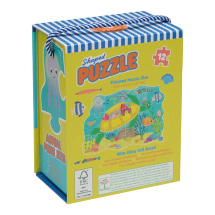 Floss & Rock 12pc Shaped Jigsaw Puzzle - Ocean