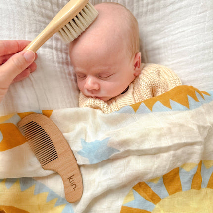 Kiin Baby Organic Muslin Swaddle - Sunny Day (Limited Edition): Sunny Day