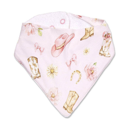 Snuggle Hunny Boots & Bows Organic Dribble Bib