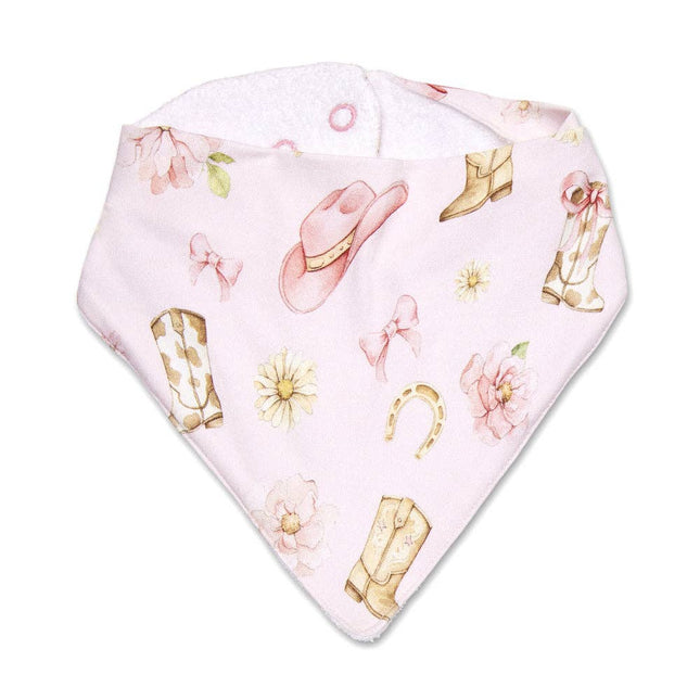 Snuggle Hunny Boots & Bows Organic Dribble Bib