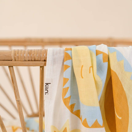Kiin Baby Organic Muslin Swaddle - Sunny Day (Limited Edition): Sunny Day