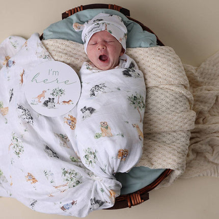 Snuggle Hunny Dog Park Organic Muslin Wrap