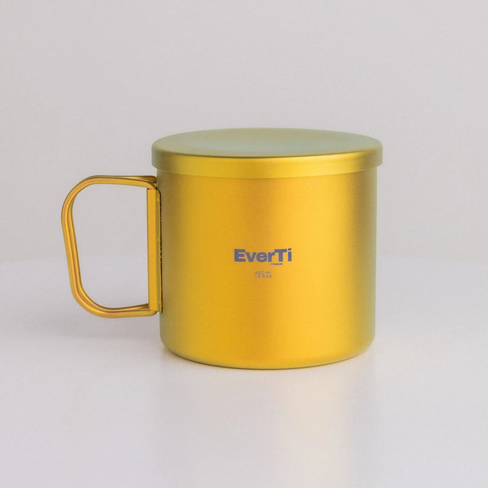 Aura Non-Coating Titanium Mug – 400ml – Solar Gold EverTi