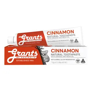 Grant's Natural Toothpaste - Cinnamon - Fluoride Free - 110g-Grant's of Australia-Hello Charlie
