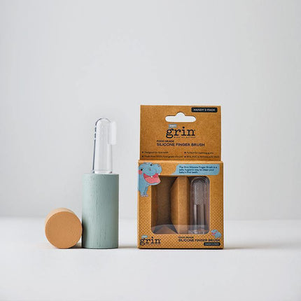 Grin Baby Silicone Finger Brush 2pk Grin