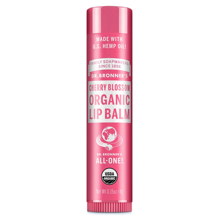 Dr. Bronner's Organic Lip Balm - Cherry Blossom-Hello-Charlie