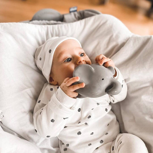 Tikiri My First Zoo Rubber Teether & Rattle - Elephant