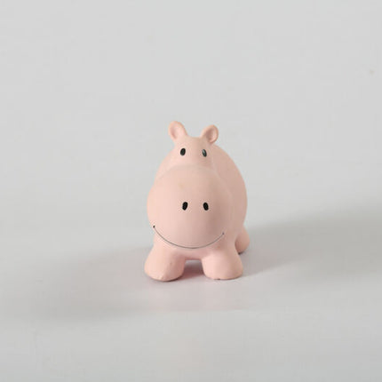 Tikiri My First Zoo Rubber Teether & Rattle - Hippo