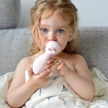 Tikiri My First Zoo Rubber Teether & Rattle - Hippo