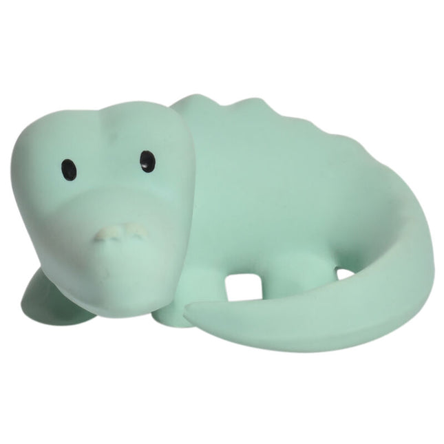 Tikiri My First Zoo Natural Rubber Teether & Rattle - Crocodile