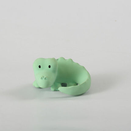 Tikiri My First Zoo Natural Rubber Teether & Rattle - Crocodile