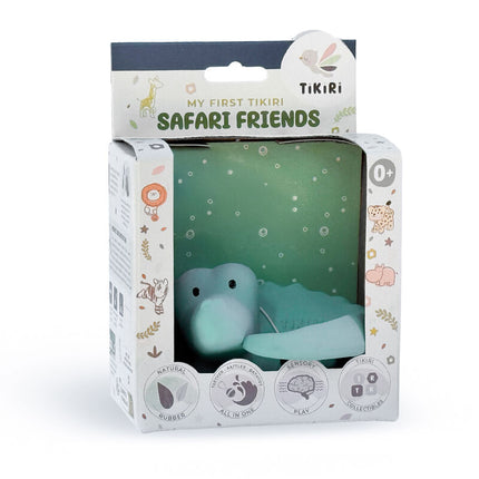 Tikiri My First Zoo Natural Rubber Teether & Rattle - Crocodile