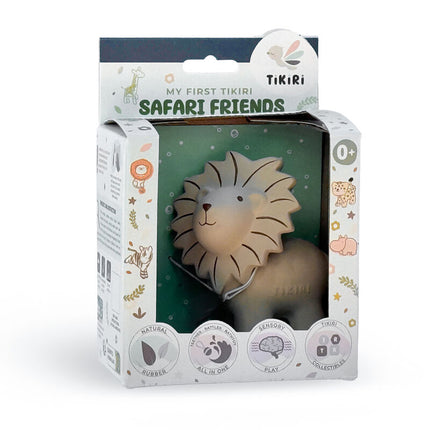 Tikiri My First Zoo Natural Rubber Teether & Rattle - Lion