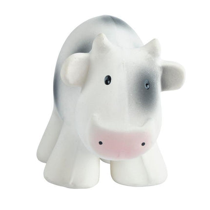 Tikiri My First Farm Natural Rubber Teether & Rattle - Cow