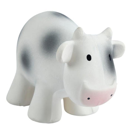 Tikiri My First Farm Natural Rubber Teether & Rattle - Cow