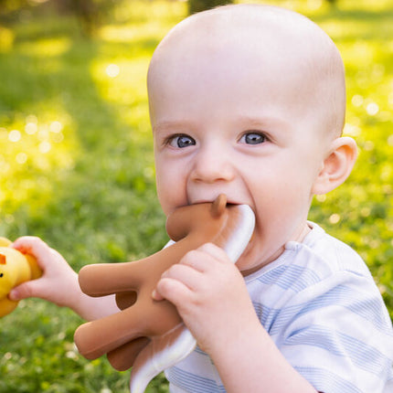 Tikiri My First Farm Natural Rubber Teether & Rattle - Horse