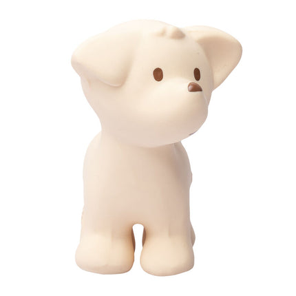 Tikiri My First Farm Natural Rubber Teether & Rattle - Puppy