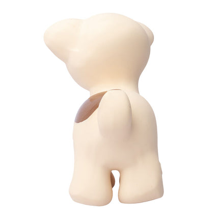 Tikiri My First Farm Natural Rubber Teether & Rattle - Puppy