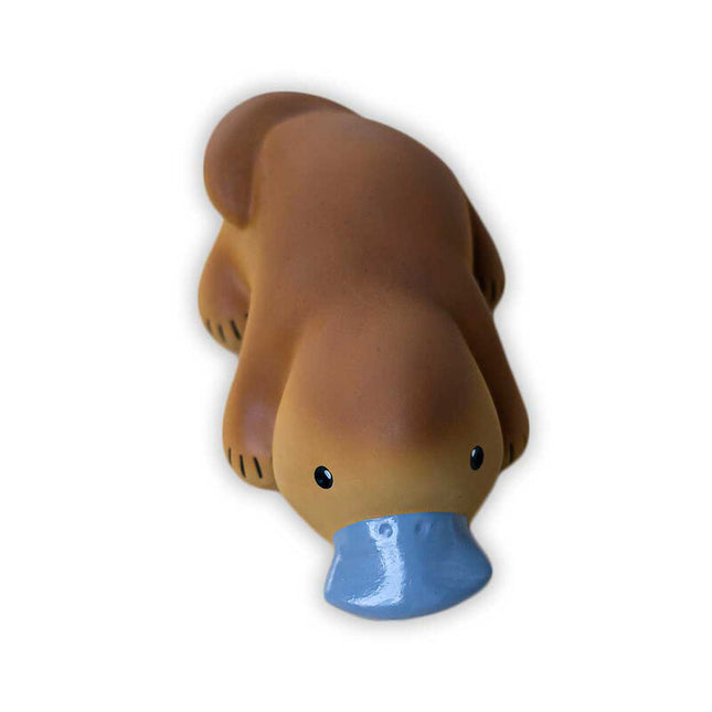 Tikiri My First Aussie Natural Rubber Teether & Rattle - Platypus