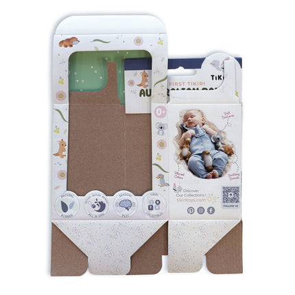 Tikiri My First Aussie Natural Rubber Teether & Rattle - Platypus