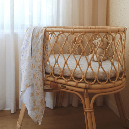 Fox & Fallow Organic Muslin Wrap - Delphinium Fox & Fallow