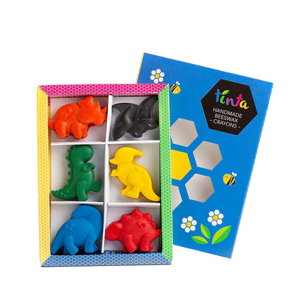 Tinta Beeswax  Crayons - Dino Mountain - 6 pack Tinta Crayons