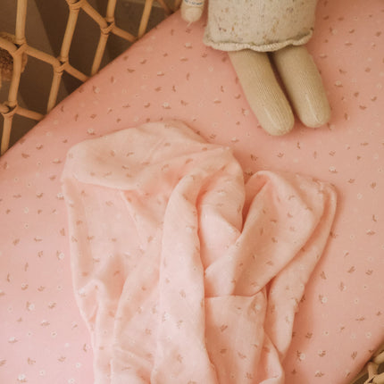 Fox & Fallow Organic Muslin Wrap -  Dusty Rose Fox & Fallow