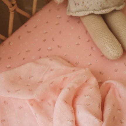 Fox & Fallow Organic Muslin Wrap -  Dusty Rose Fox & Fallow