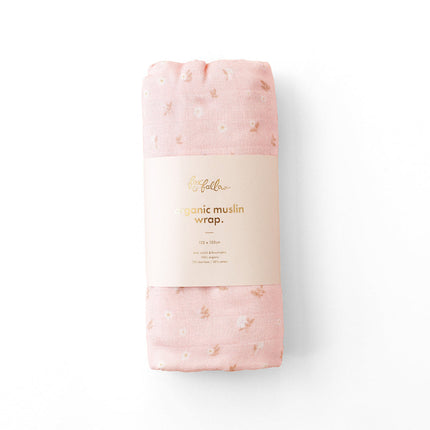 Fox & Fallow Organic Muslin Wrap -  Dusty Rose Fox & Fallow