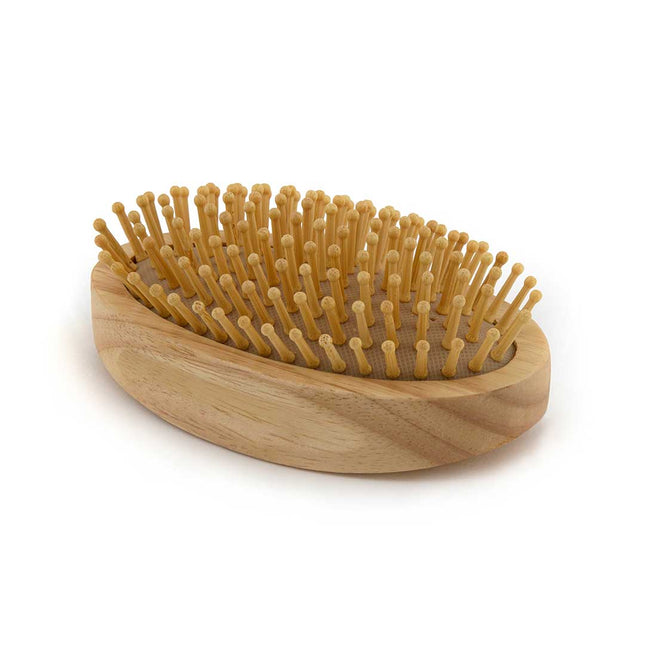 ECOMAX Rubber Wood Hair Brush - Oval ECOMAX