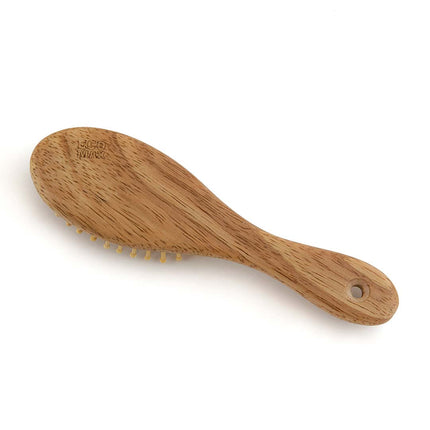 ECOMAX Rubber Wood Hair Brush - Travel ECOMAX