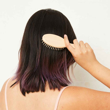 ECOMAX Rubber Wood Hair Brush - Oval ECOMAX