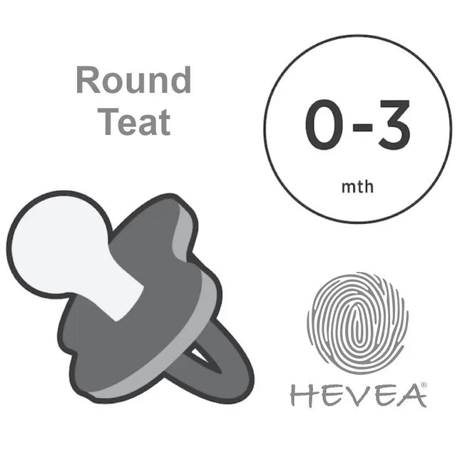 Hevea Natural Pacifier - Watermelon-Single-Pack Hevea