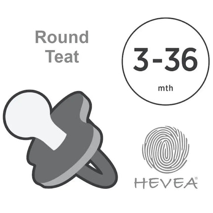Hevea Natural Pacifier - Watermelon-Single-Pack Hevea