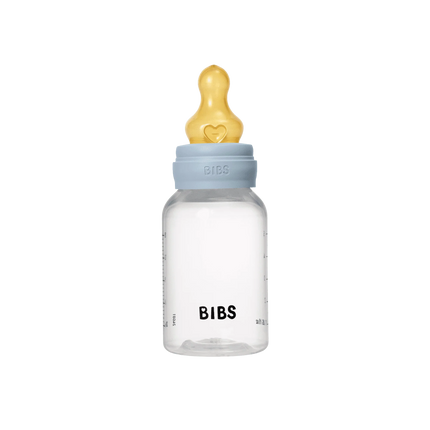 BIBS Glass Baby Bottle Complete Set 120ml Latex BIBS