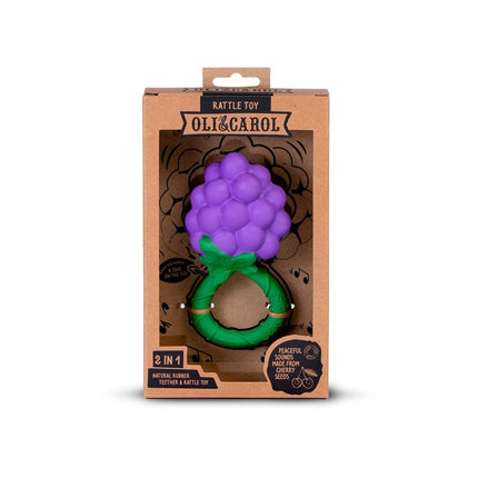 Oli & Carol Baby Rattle Toy - Grape-Oli & Carol-Hello Charlie