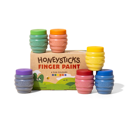 Honeysticks Finger Paint 6pk 60ml