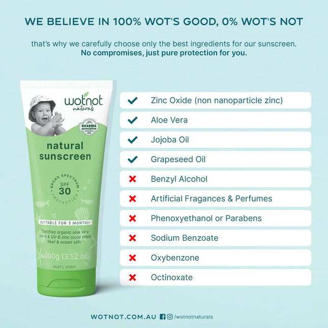 Wotnot Natural Sunscreen 100g-WotNot-Hello Charlie