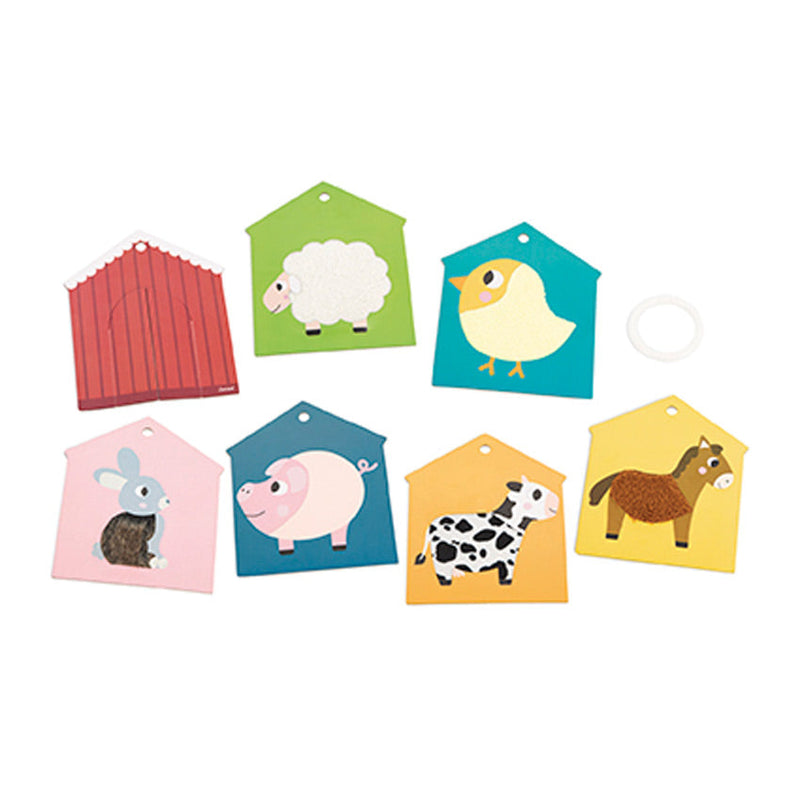 Janod Tactile Cards Farm Janod