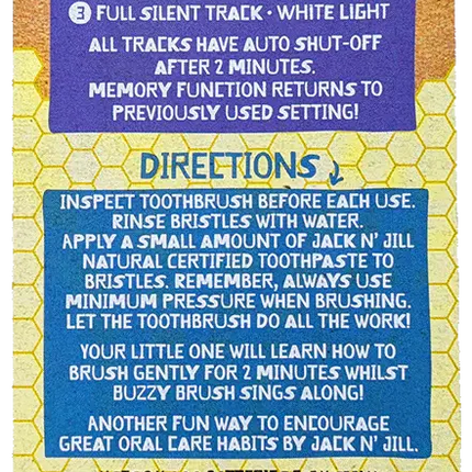 Jack 'N Jill Kids Buzzy Brush Musical Electric Toothbrush V2 Jack and Jill Kids