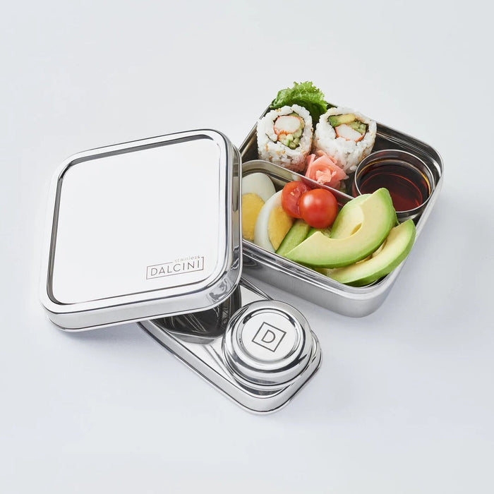 DALCINI™ Stainless Little Lunch Combo – 3‑Piece Compact Bento Set Dalcini Stainless