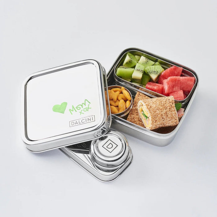 DALCINI™ Stainless Little Lunch Combo – 3‑Piece Compact Bento Set Dalcini Stainless