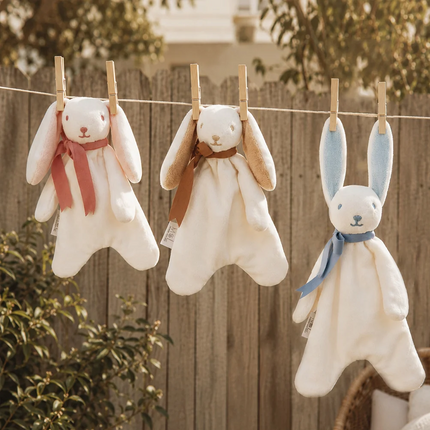 Maud n Lil Mini Organic Cotton Bunny Comforter – Blue