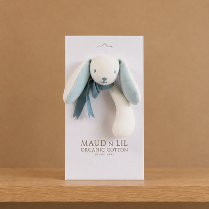 Maud n Lil Mini Organic Cotton Bunny Comforter – Blue