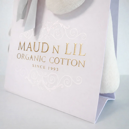 Maud n Lil Mini Organic Cotton Bunny Comforter – Ash Grey