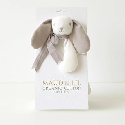 Maud n Lil Mini Organic Cotton Bunny Comforter – Ash Grey