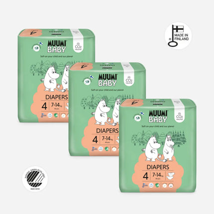 Muumi Eco Nappies Maxi Size 4 (7-14kgs)- Bulk Muumi