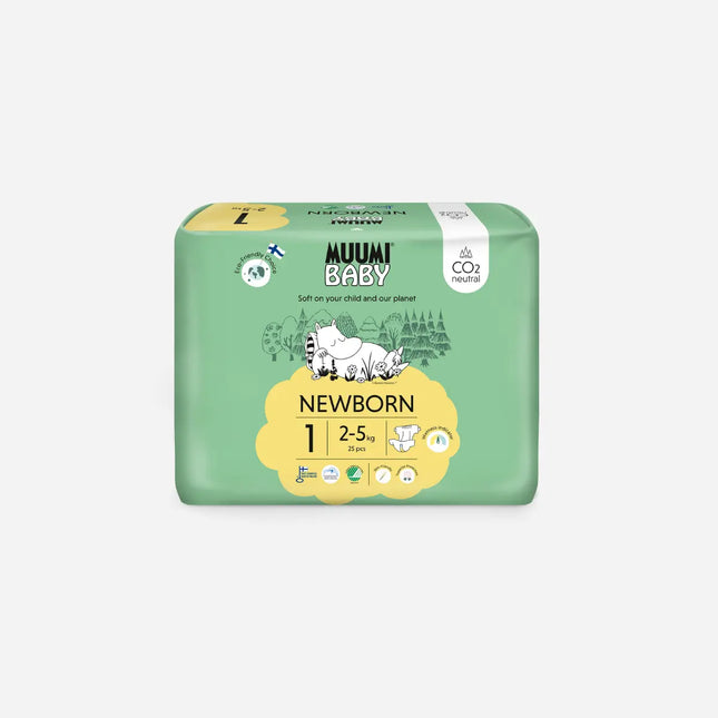 Muumi Eco Nappies Newborn Size 1 (2-5kgs)